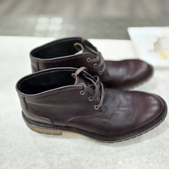 🐢 Andrew Marc leather Chukka boots Size 7.5 Excellent Condition! - Picture 7 of 17